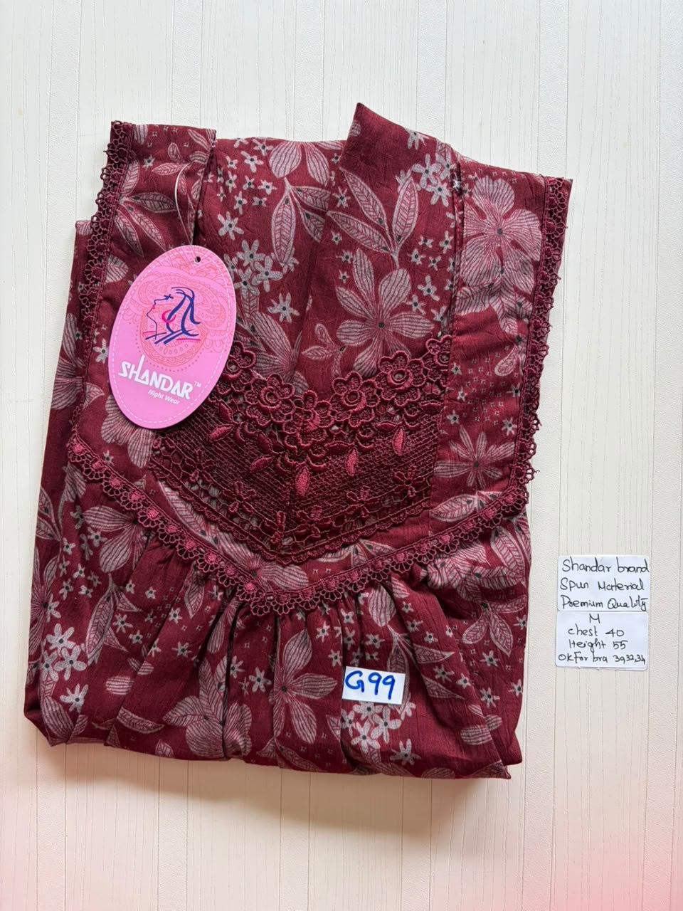 ASS 223 Shandar Spun nighty