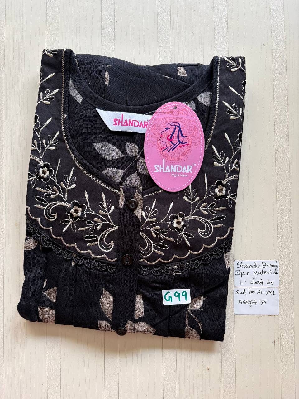 bss 436 Shandar Spun nighty