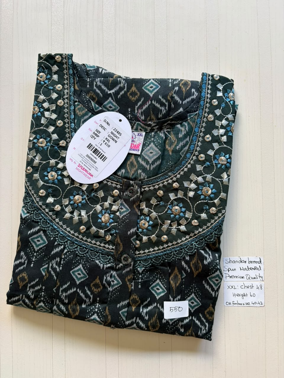 DSS 117 Height Shandar Spun nighty