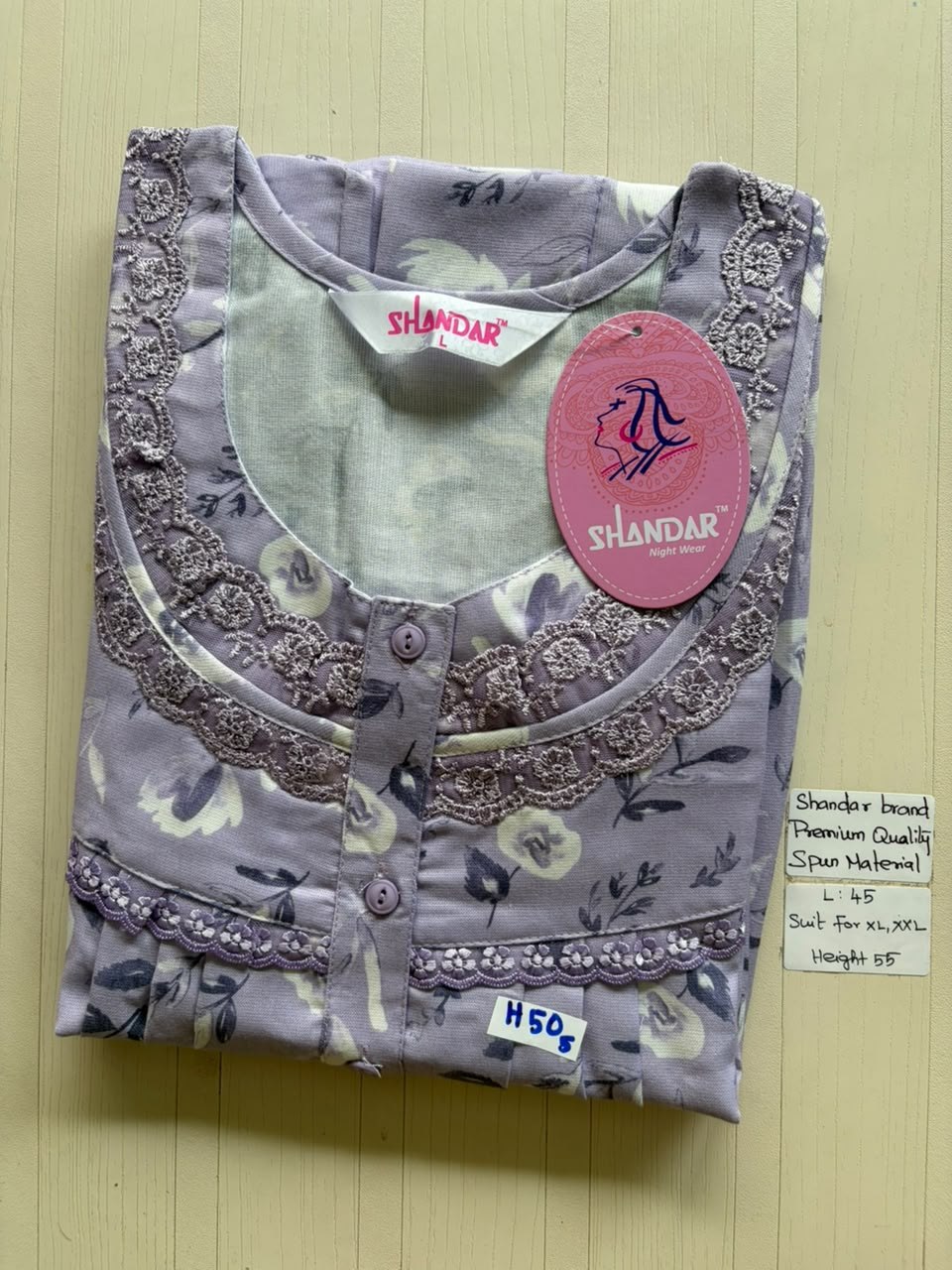 BS444 Shandar Spun nighty