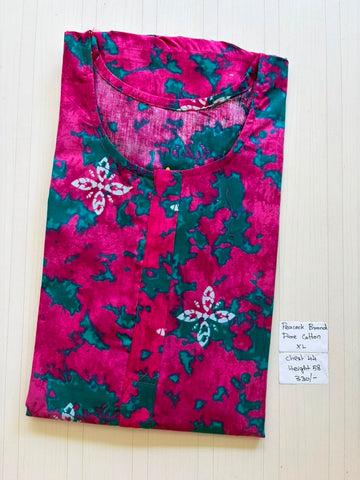 AASHP012 Peacock Pleats Zip Nighty HP BP