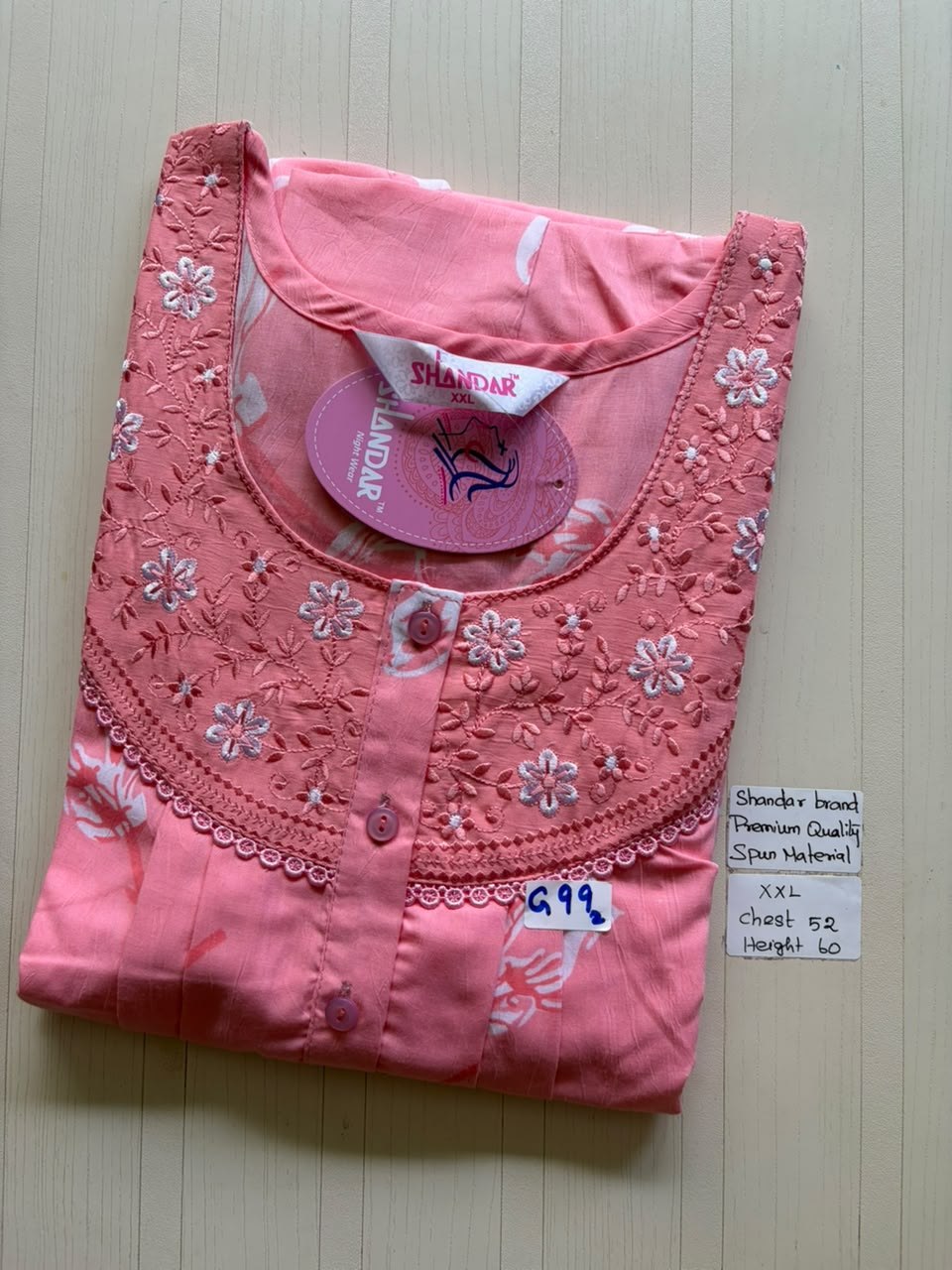 DSS102 Height Shandar Spun Nighty