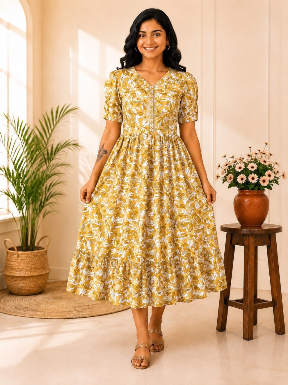 MFS200 Peacock maxi frock YY1