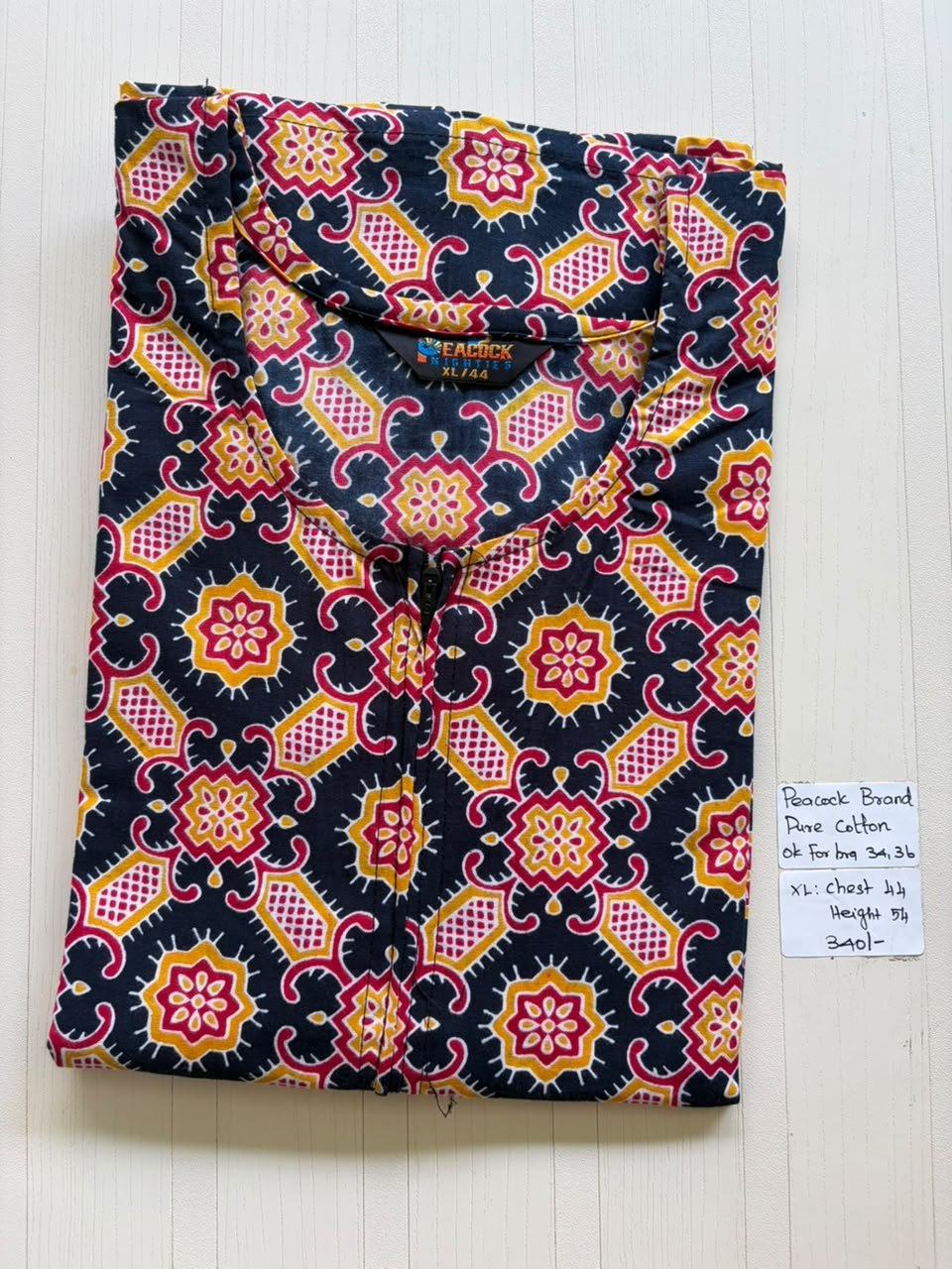 AASZ 099 Peacock Zip Nighty CPS