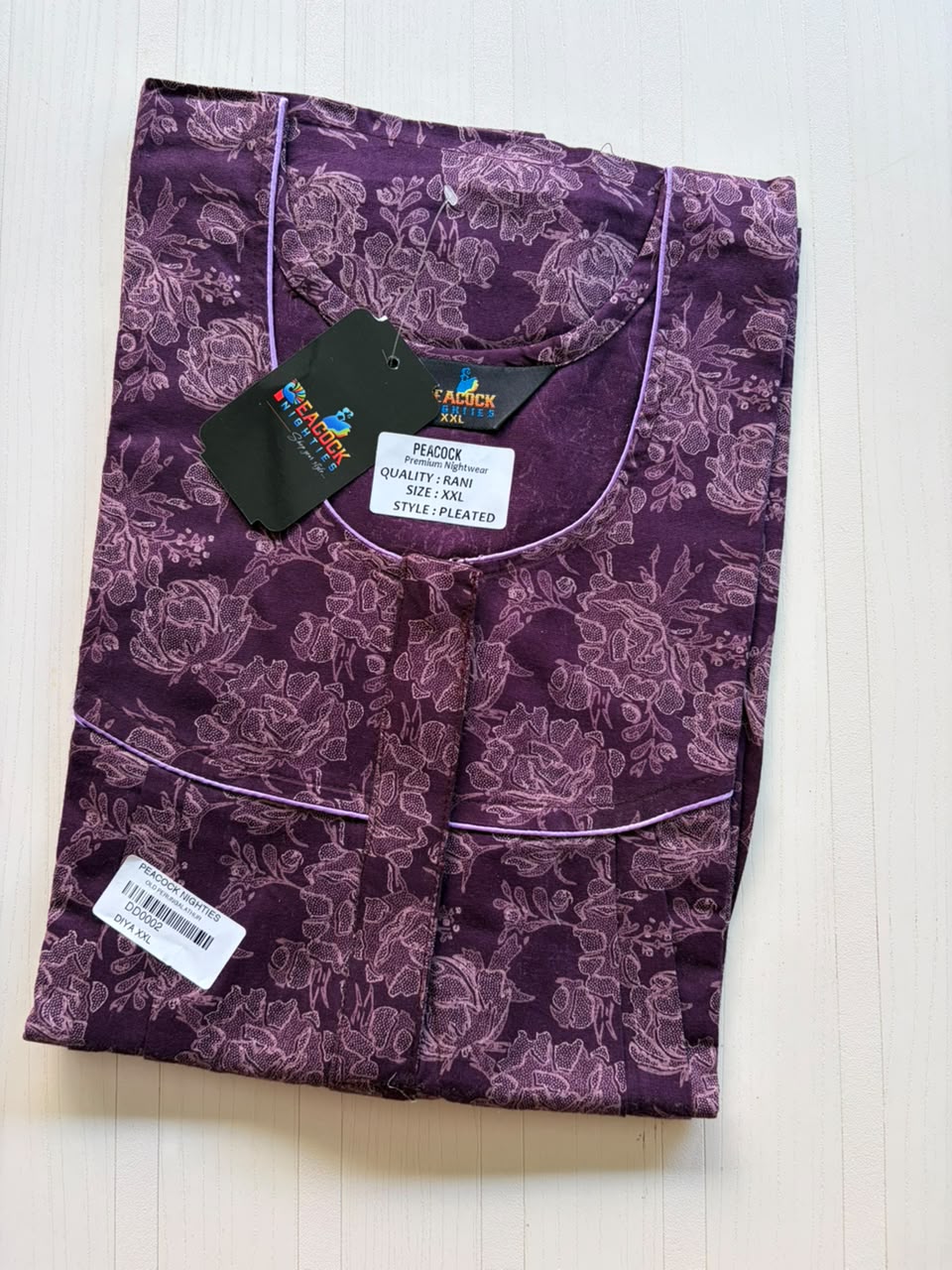 AAS5243 Peacock pleats Zip premium quality BP DD DPS Height 55