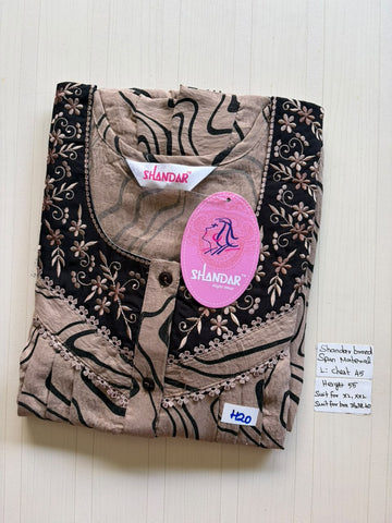 BSS 141 Shandar Spun nighty