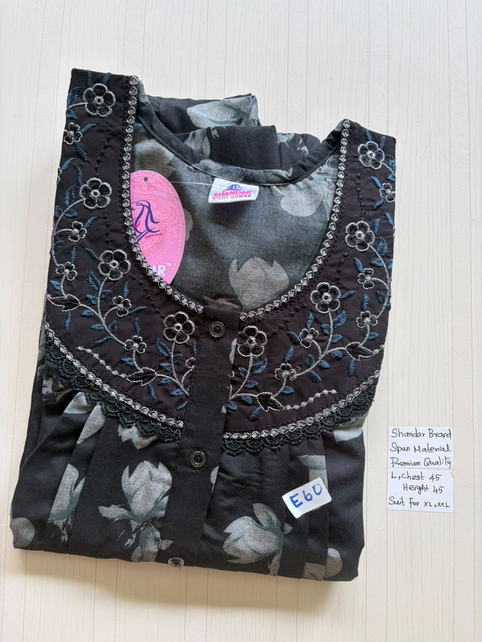 BS522 Shandar Spun nighty