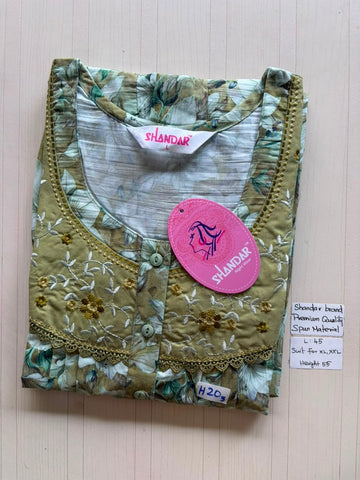 BS465 Shandar Spun nighty