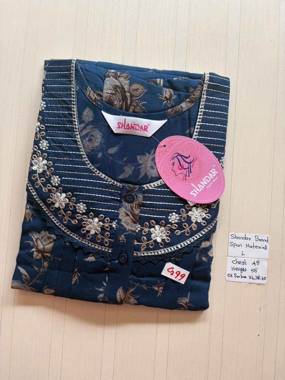 BSS 240 Shandar Spun nighty