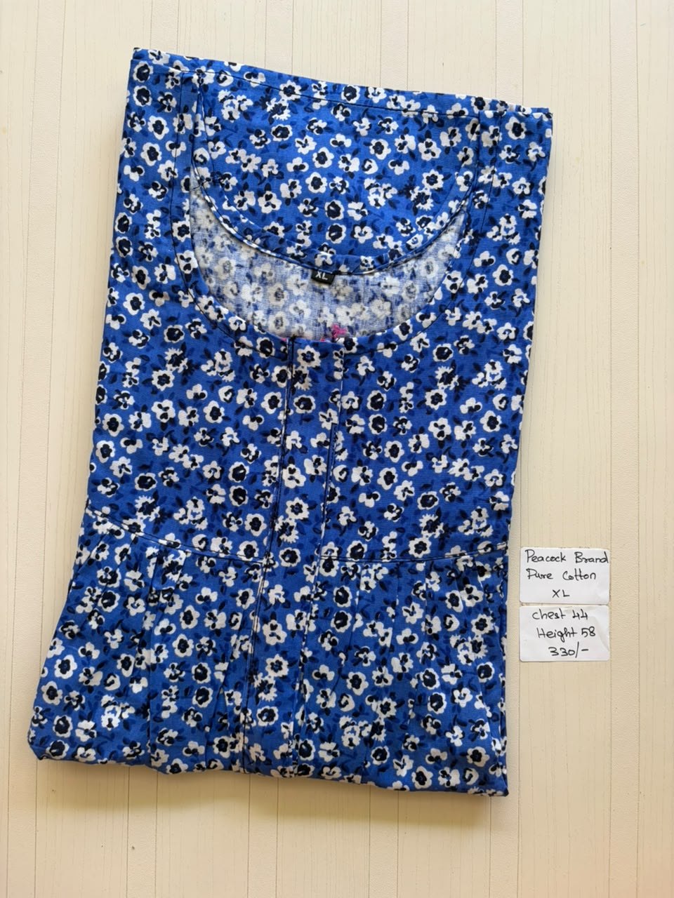 AASHP014 Peacock Pleats Zip Nighty HP BP