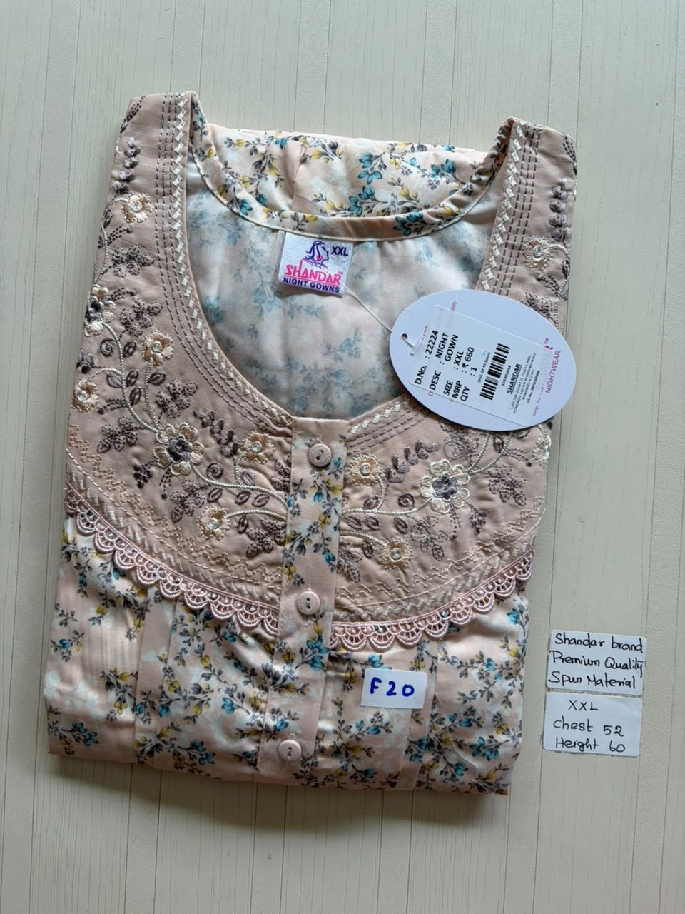 DSS181 Height Shandar Spun Nighty