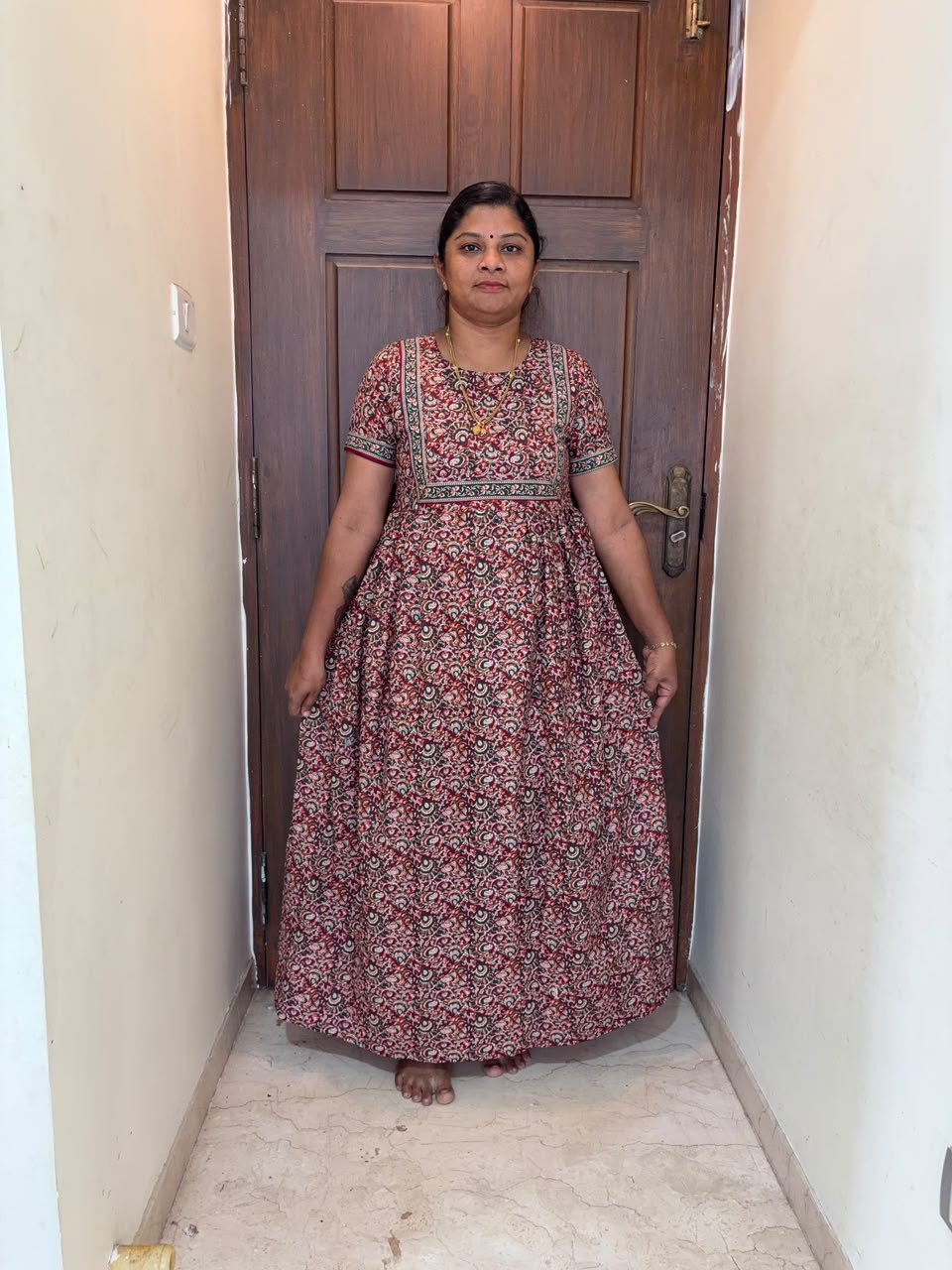MFS 377 Peacock Maxi Frock YY1