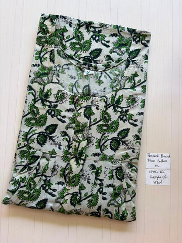 AASHP035 Peacock Pleats Zip Nighty HP BP