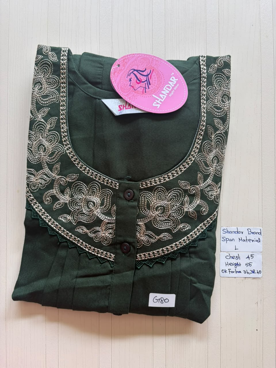 BSS 198 Shandar Spun nighty