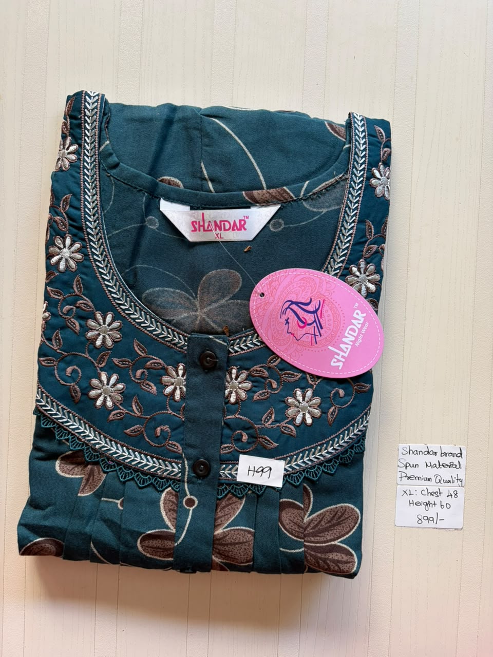 CSS 432 Height Shandar Spun nighty