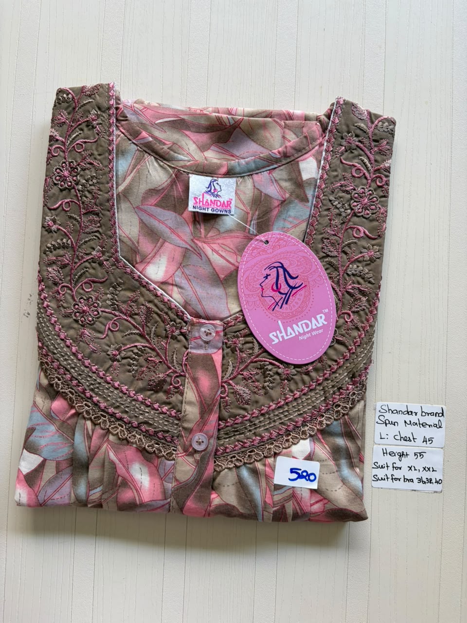 BSS 168 Shandar Spun nighty