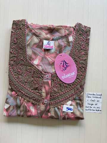BSS 168 Shandar Spun nighty