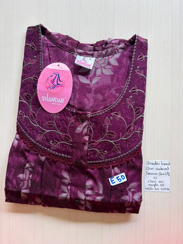 ASS 219 Shandar Spun nighty