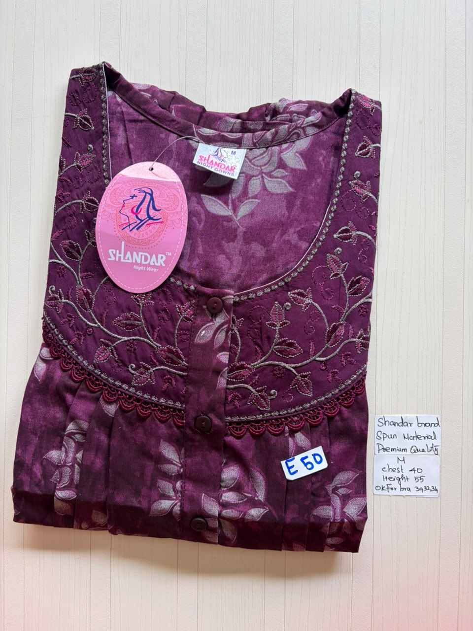 ASS 219 Shandar Spun nighty