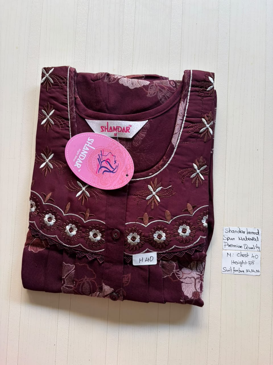 ASS 336 Shandar Spun nighty