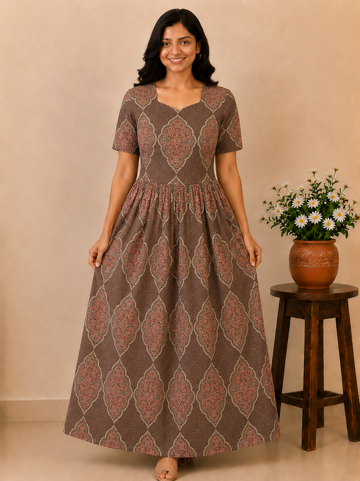 MFS 361 Peacock Height Maxi Frock YY1 YY2