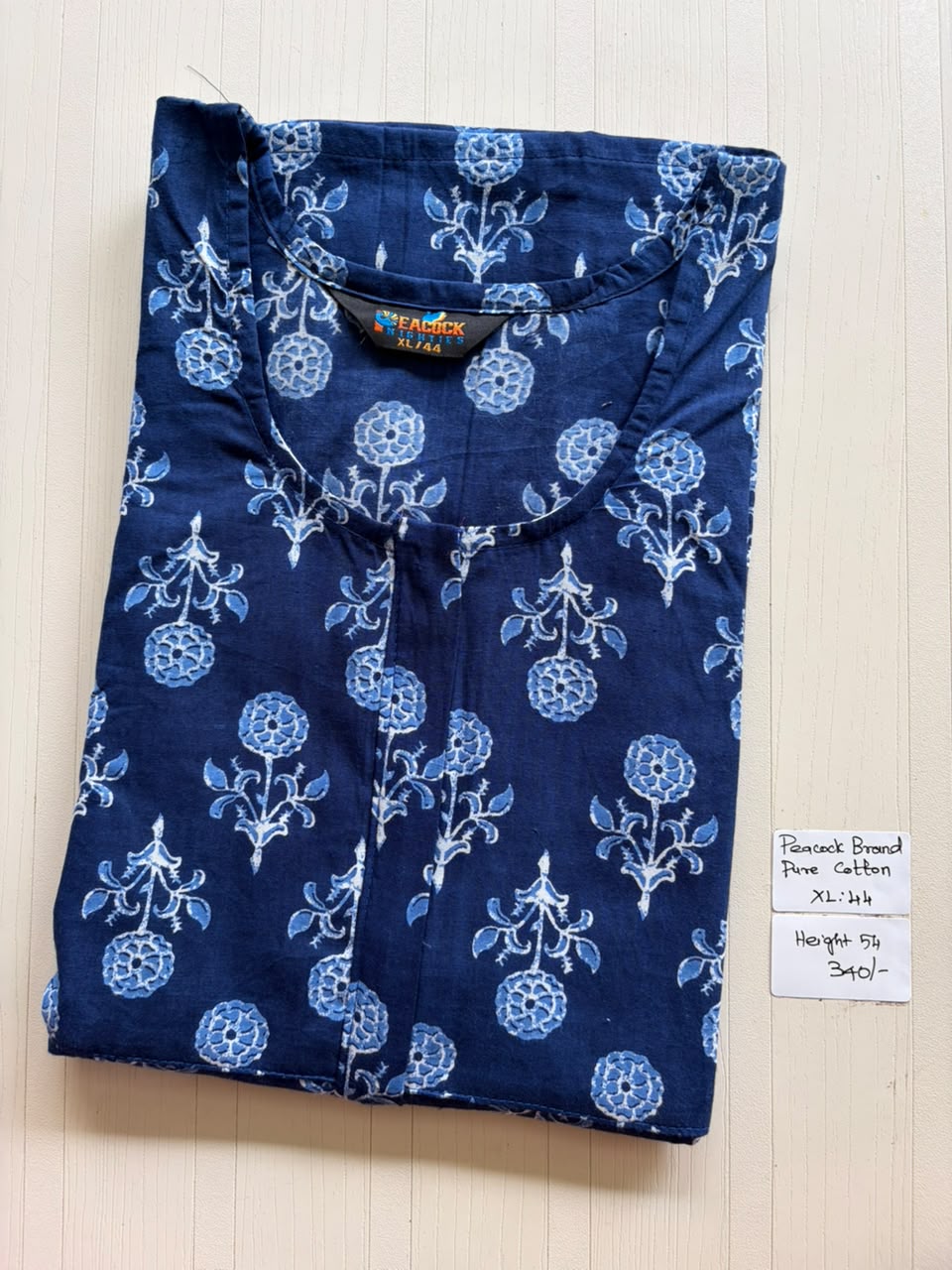 AASZ 272 Height Peacock Zip Nighty BP CPS