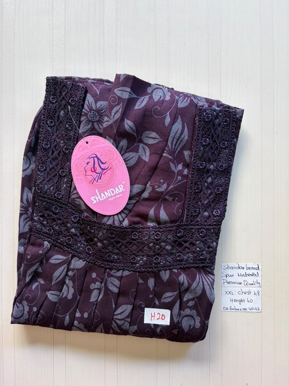 DSS 123 Height Shandar Spun nighty XX1