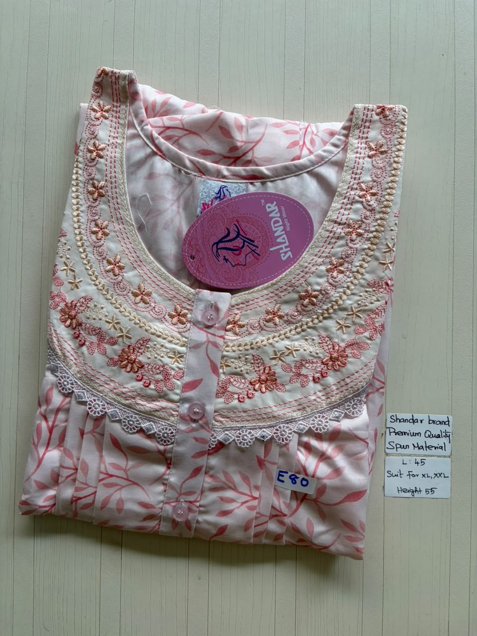 BS432 Shandar Spun nighty