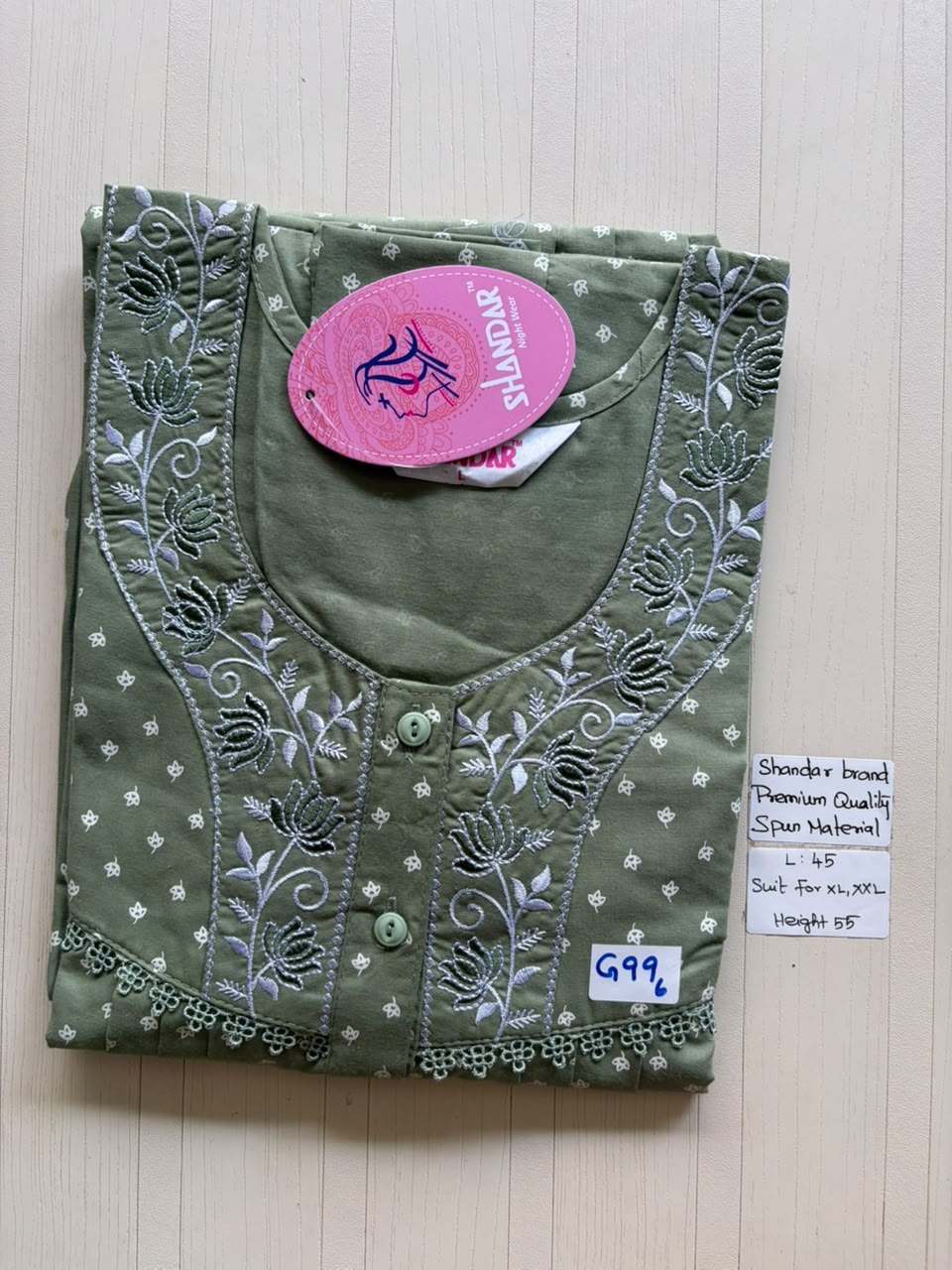 BS291 Shandar Spun nighty