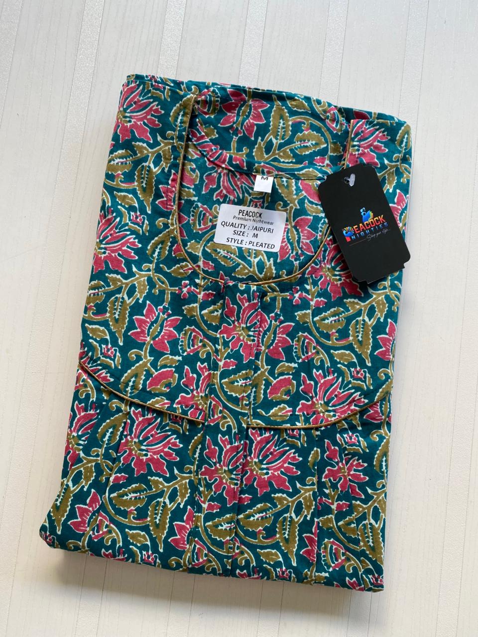 AASBP 137 Peacock Pleats Zip Nighty BP BPS APS BPS CPS DPS