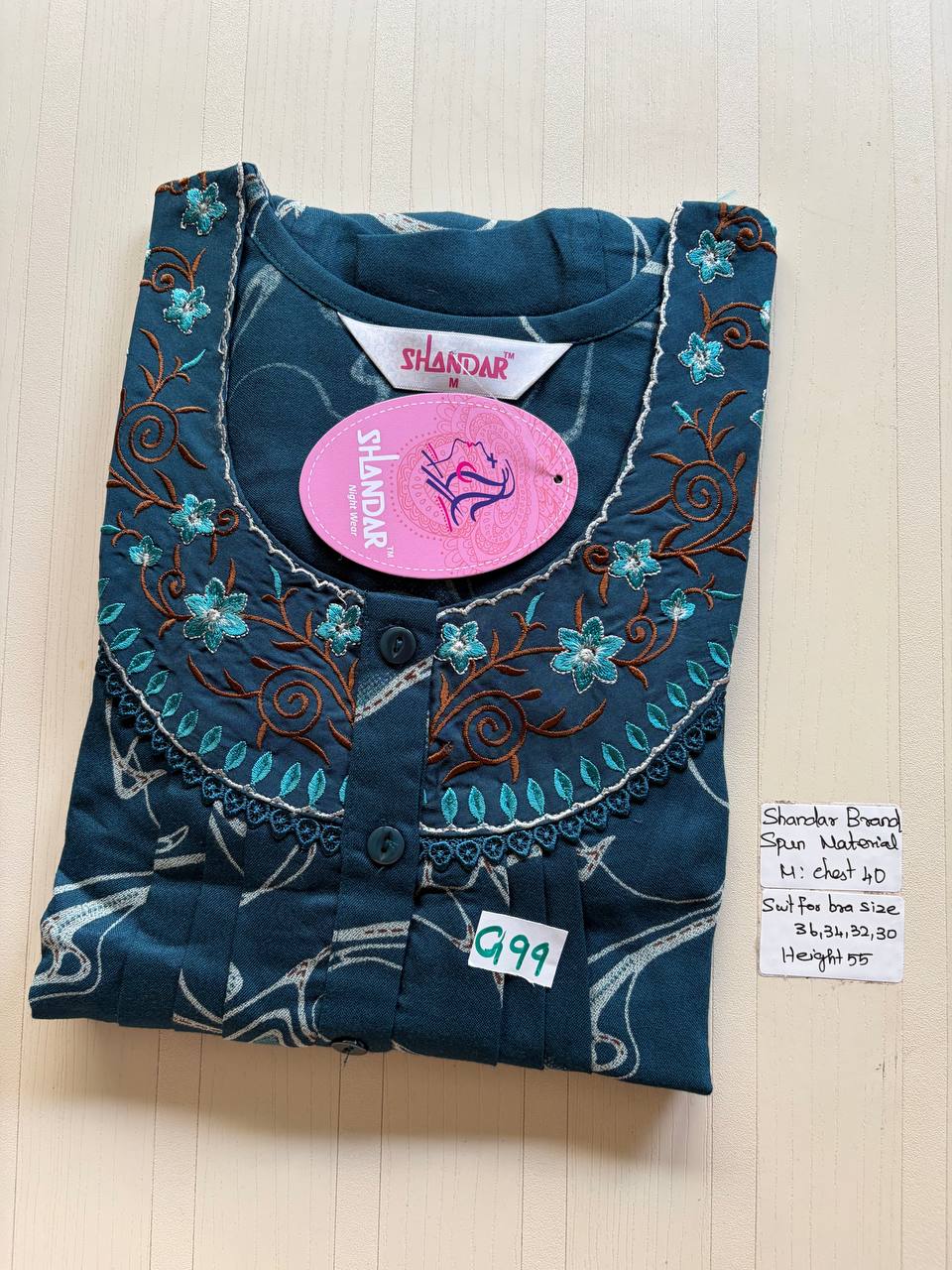 ASS 827 Shandar Spun nighty