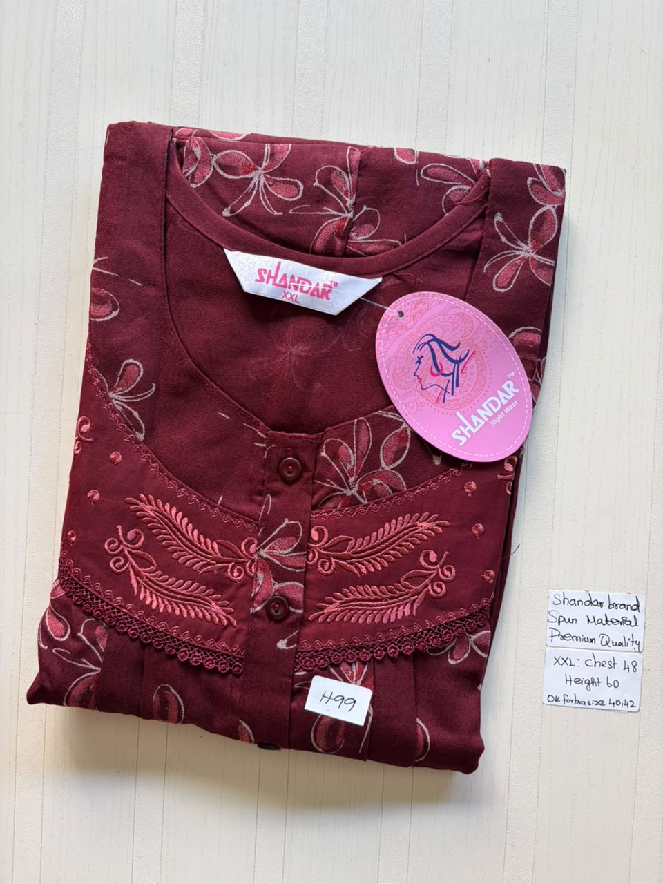 DSS 156 Height Shandar Spun nighty