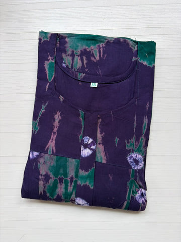 AASBP 301 Peacock Pleats Zip Nighty BP DPS