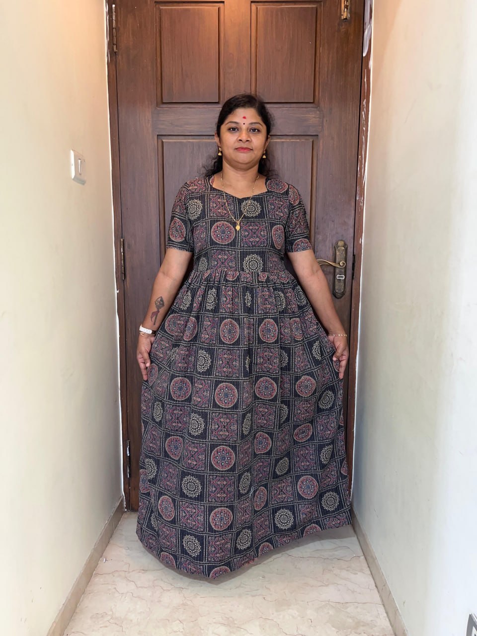 MFS 245 Peacock Height maxi frock YY1 YY2