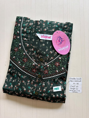 CSS 459 Height Shandar Spun nighty
