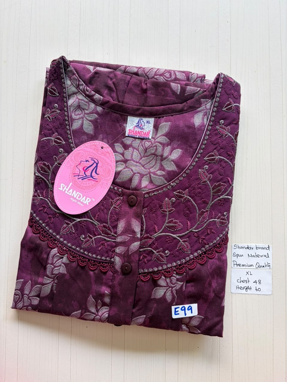 DSS 258 Height Shandar Spun nighty