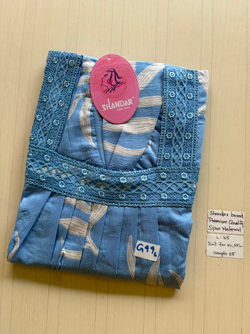 BS288 Shandar Spun nighty