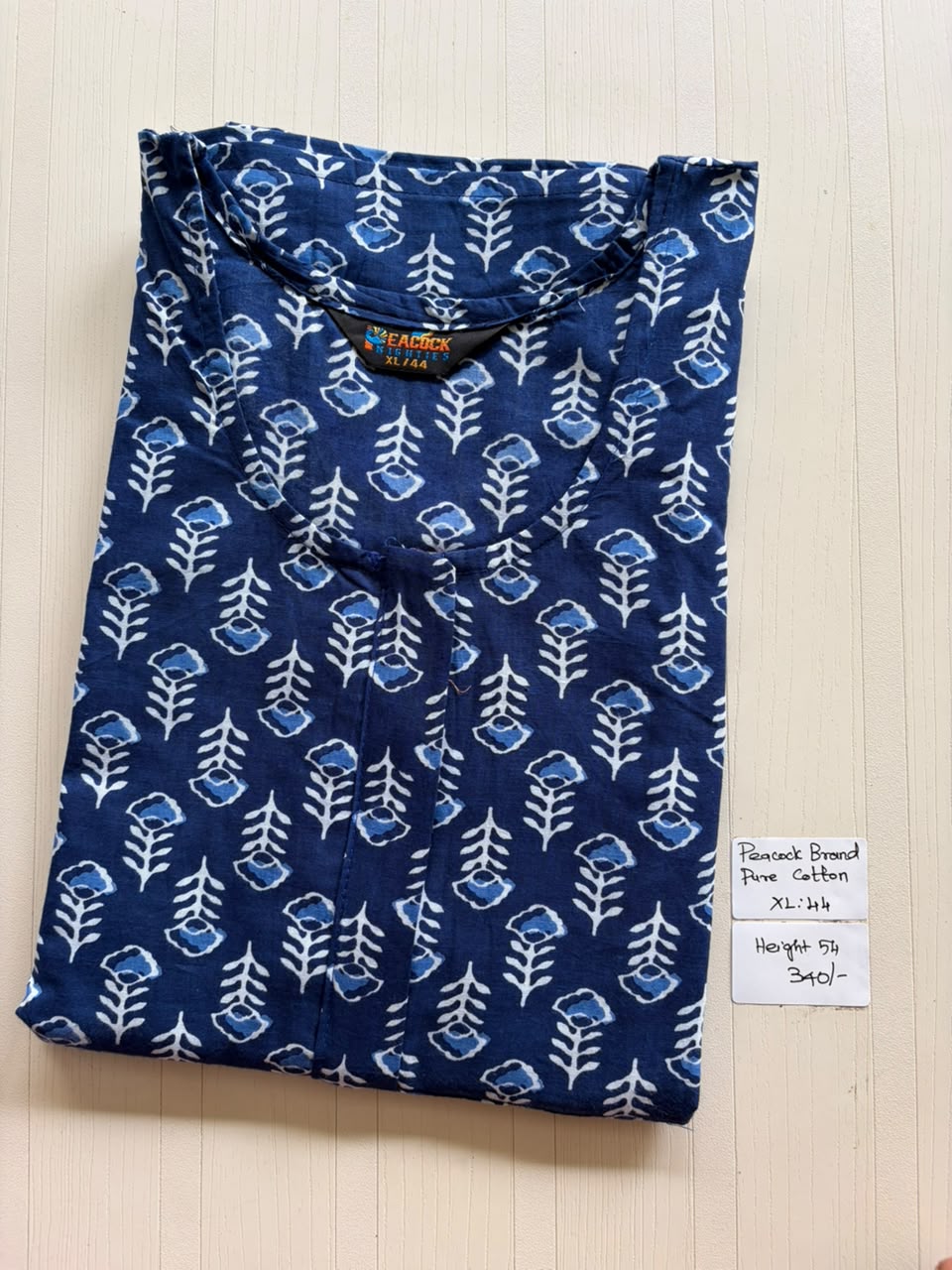 AASZ 269 Height Peacock Zip Nighty BP CPS