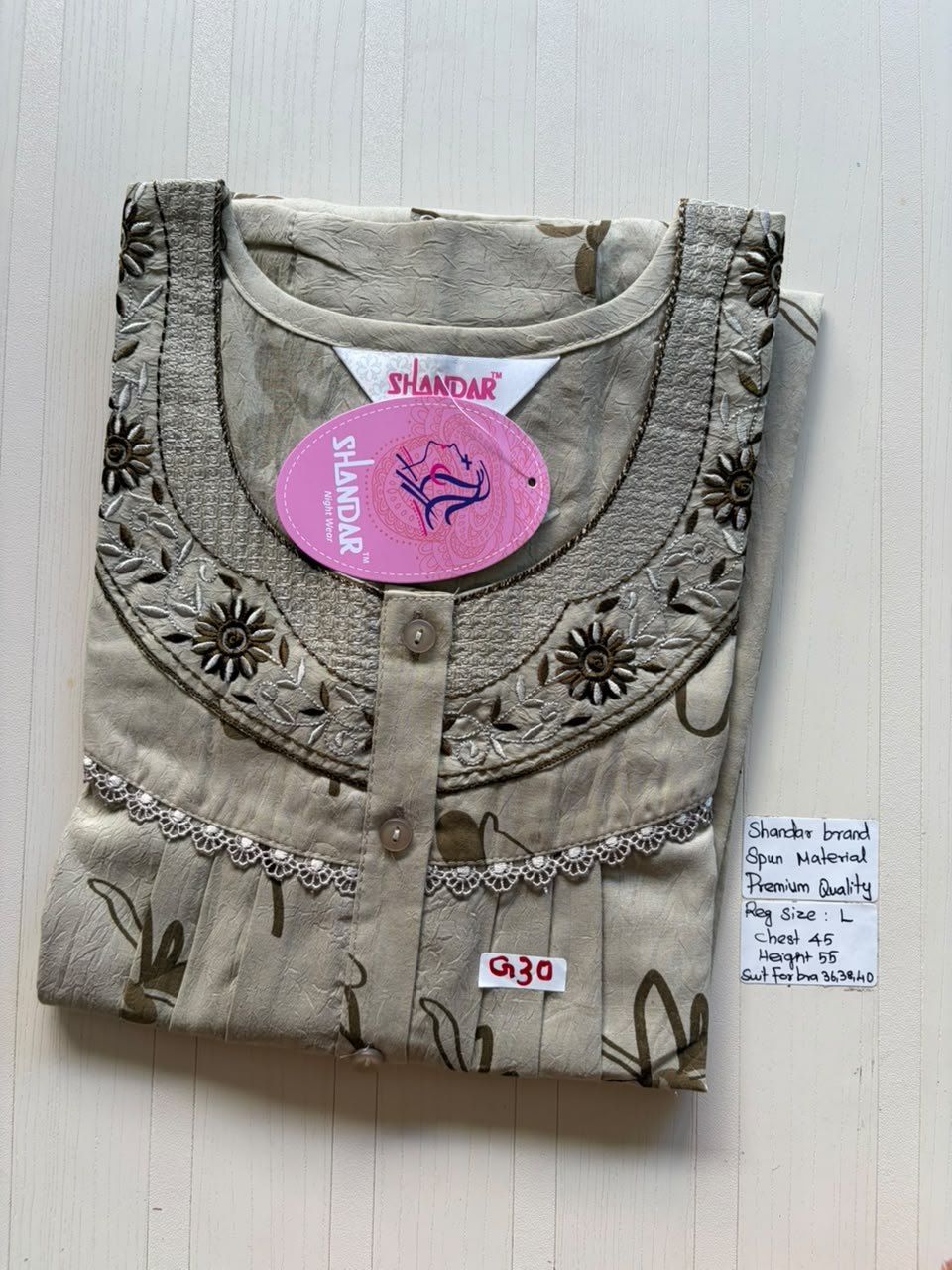 BSS 664 Shandar Spun nighty