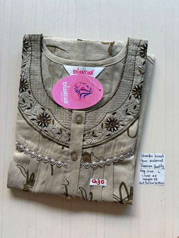 BSS 664 Shandar Spun nighty