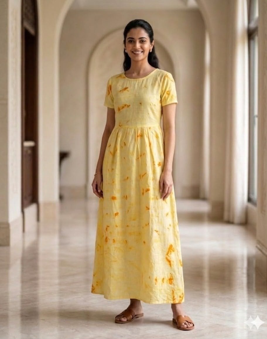 MFS 234 Peacock maxi frock YY1