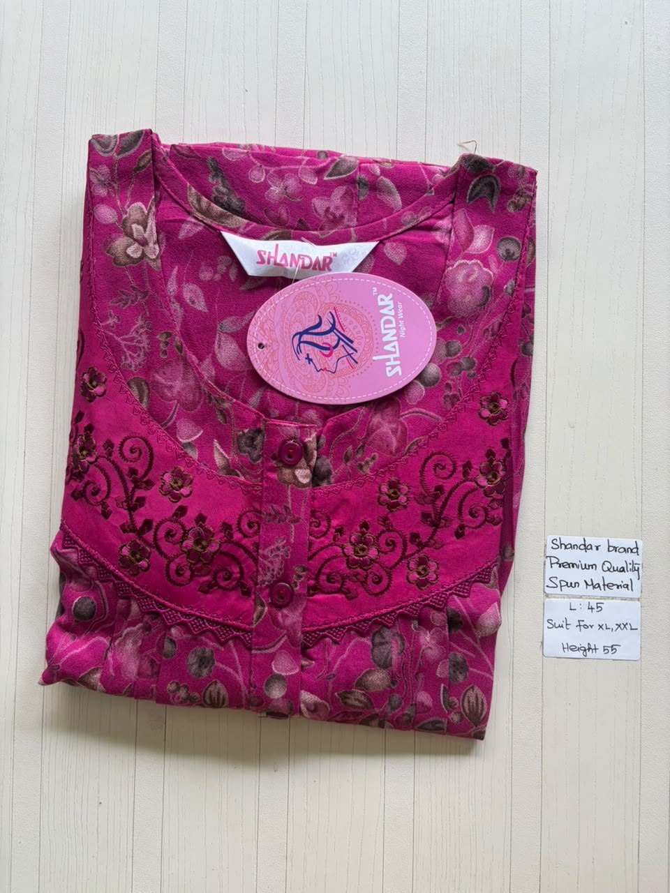 BS402 Shandar Spun nighty