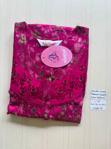 BS402 Shandar Spun nighty