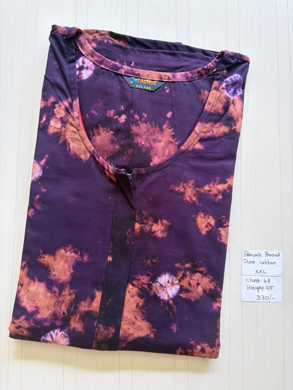 AASZ019 Peacock zip Nighty