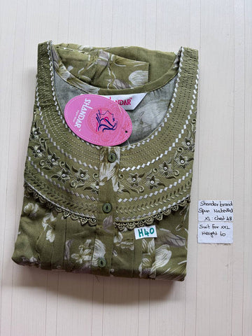 css 611 Shandar Spun nighty