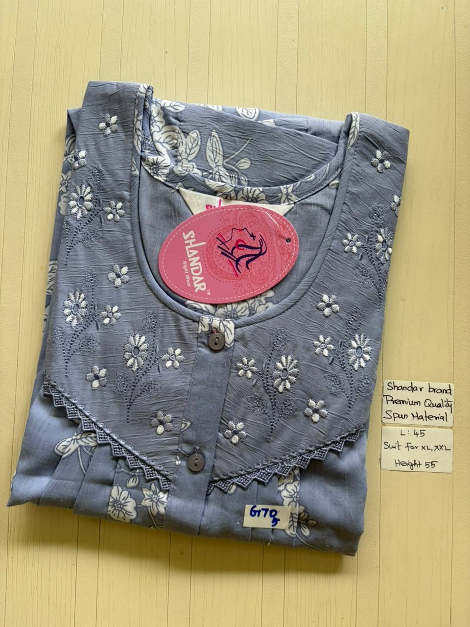 BS226 Shandar Spun nighty