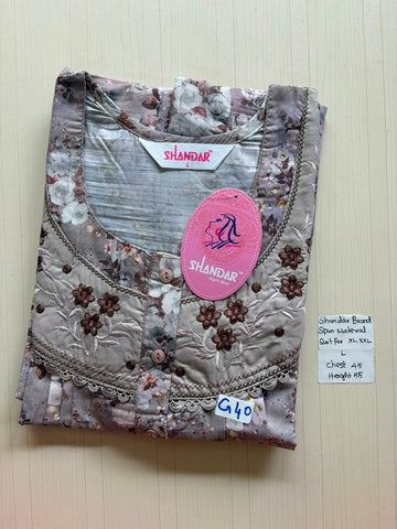 BSS 541 Shandar Spun nighty