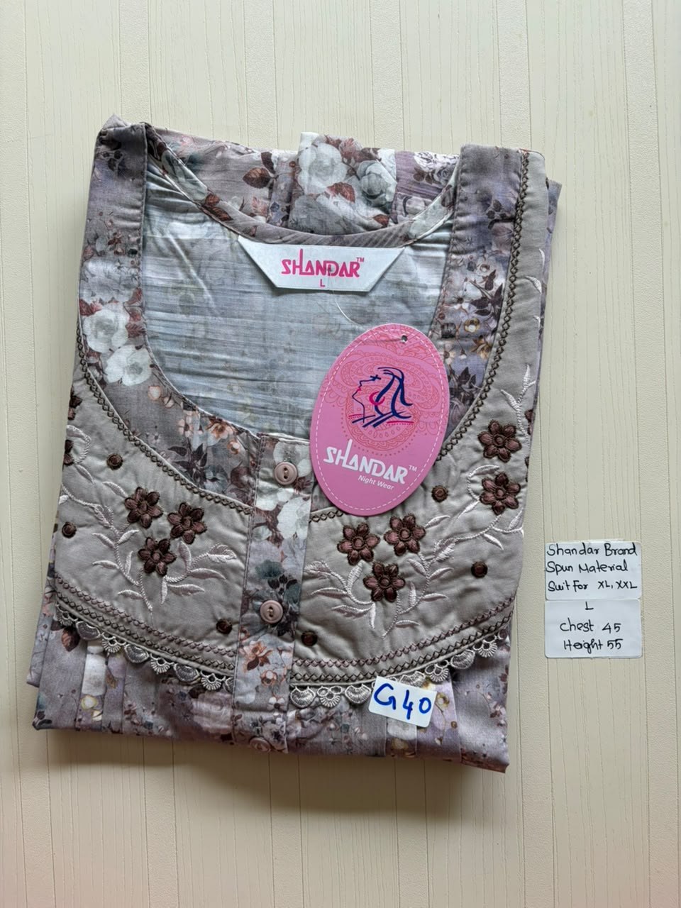 BSS 541 Shandar Spun nighty