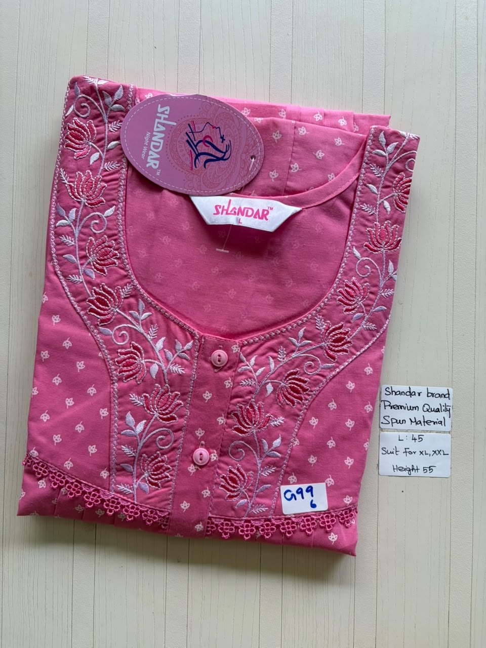BS273 Shandar Spun nighty