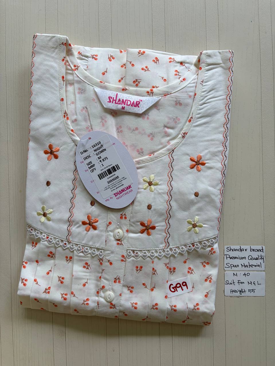 ASS035 Shandar Spun nighty